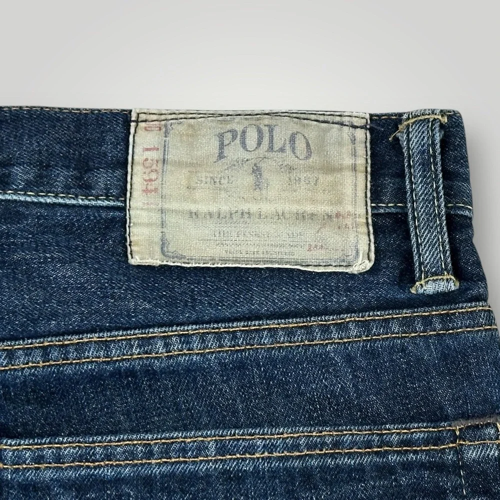 Polo Ralph Lauren‎ 067 Jeans Mens 40x30 Blue Vintage Straight Authentic Denim